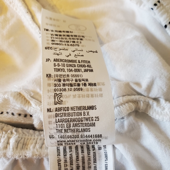 Abercrombie & Fitch Women's V-Neck Front Button Blouse Sz L - Picture 5 of 15